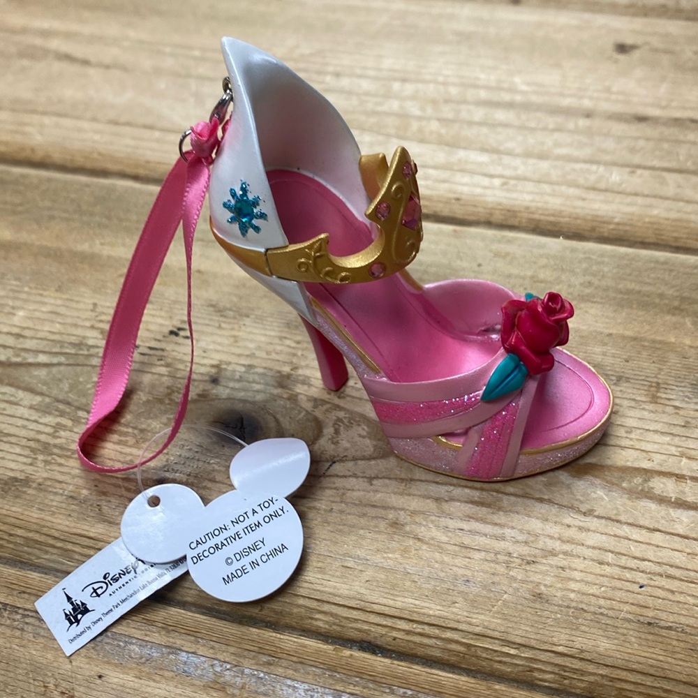 Disney Pink and Gold High Heel Ornament